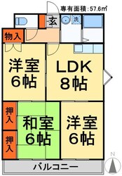 サンパークＯＫＡＤＡの物件間取画像